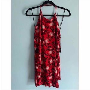 Express floral dress tassle ties